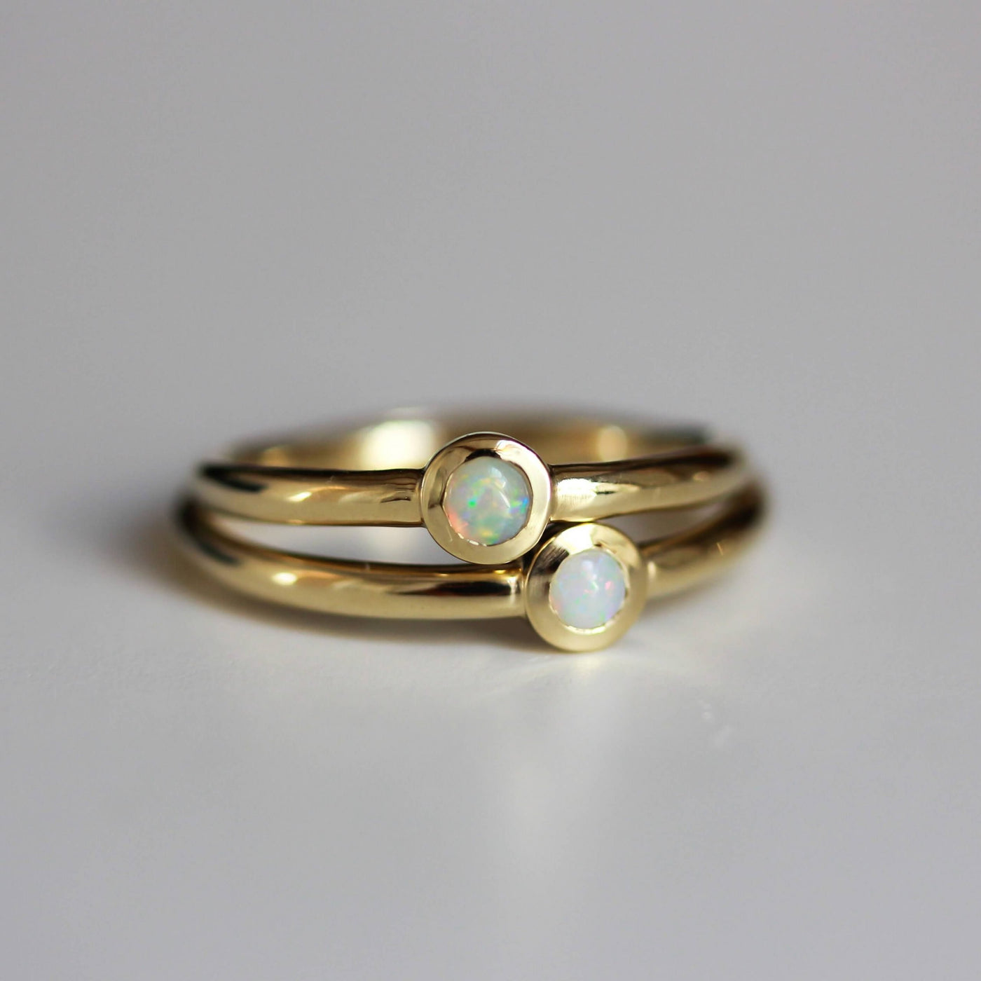טבעת ריינבו קטנה זהב 14K Rings 