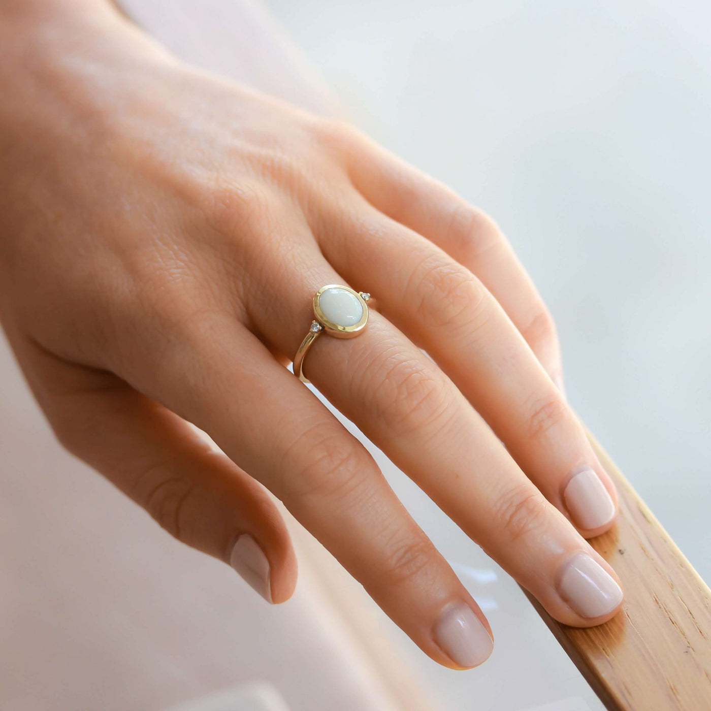טבעת ריינבו גדולה זהב 14K Rings 