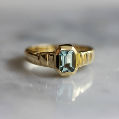 טבעת תומאס אקווה מרין זהב 14K Rings 
