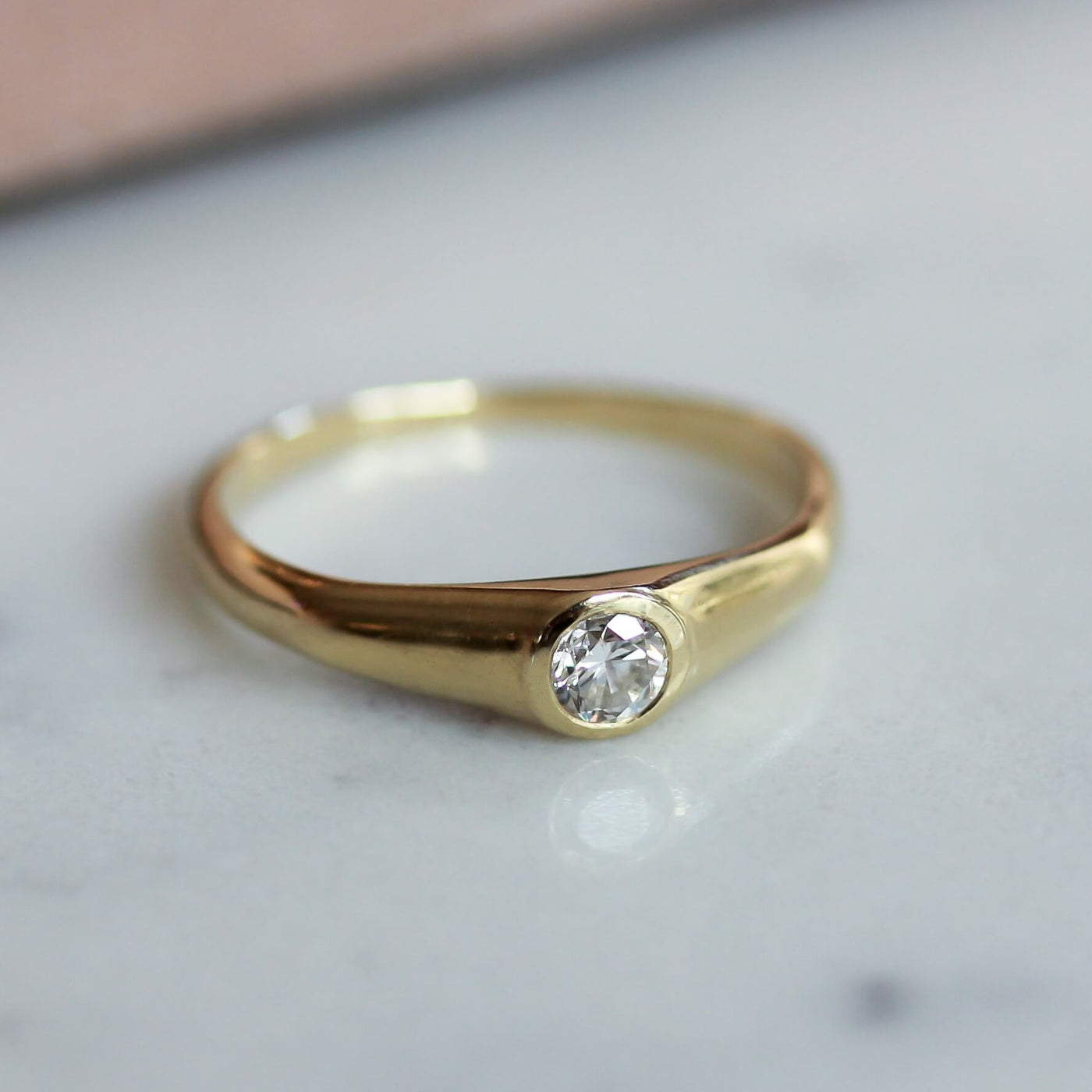 טבעת ליה קטנה יהלום זהב 14K Rings 