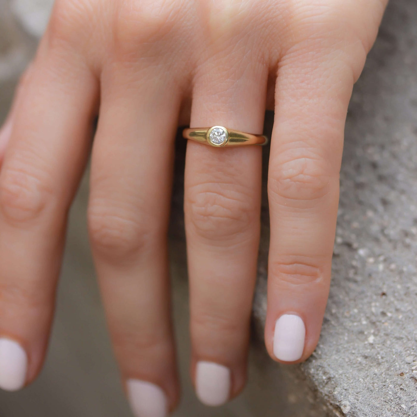 טבעת ליה קטנה יהלום זהב 14K Rings 