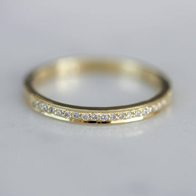 טבעת מישל יהלומים לבנים זהב 14K Rings 14K צהוב
