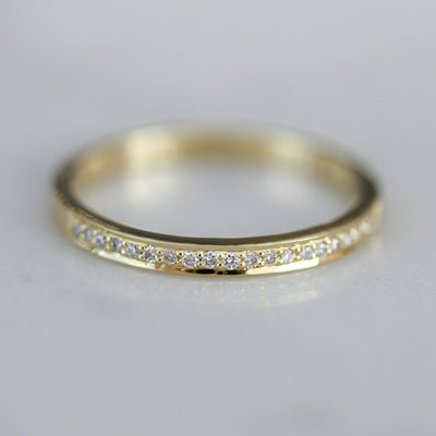 טבעת מישל יהלומים לבנים זהב 14K Rings 14K צהוב