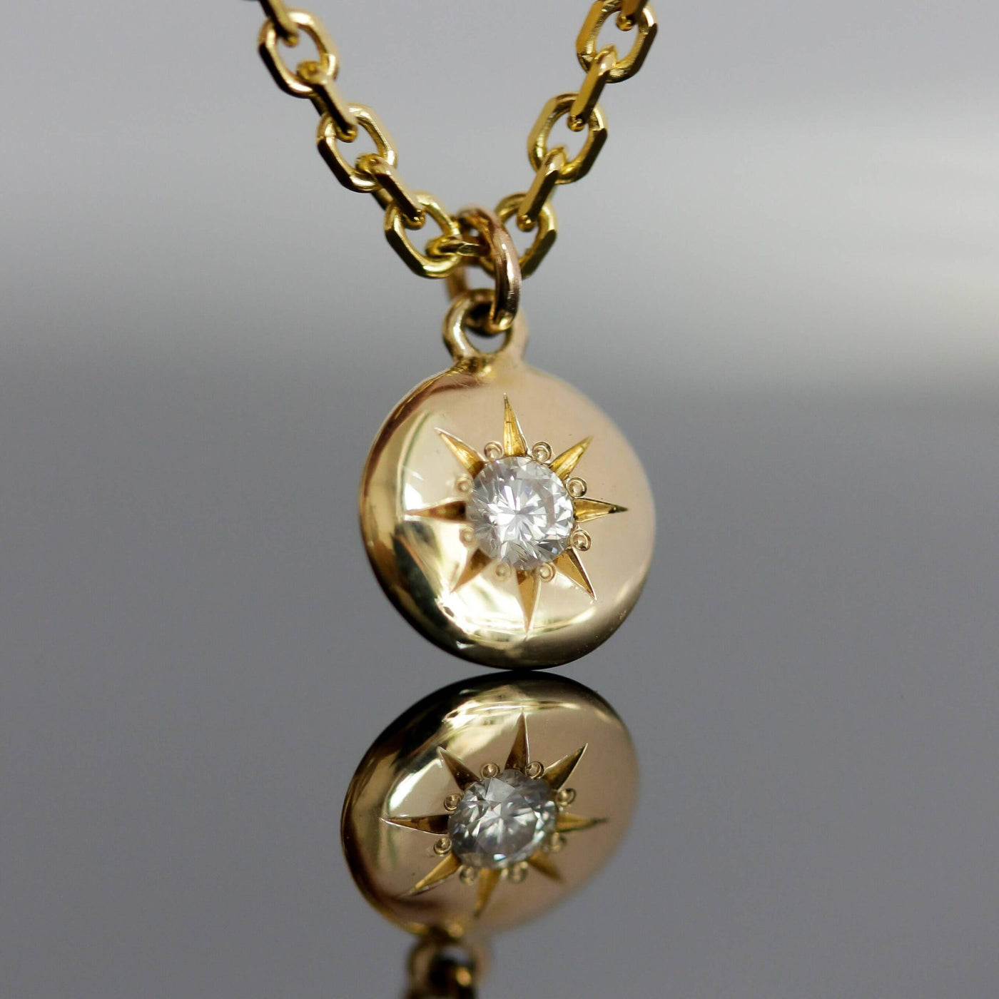 שרשרת סולאריס יהלום זהב 14K Necklaces 