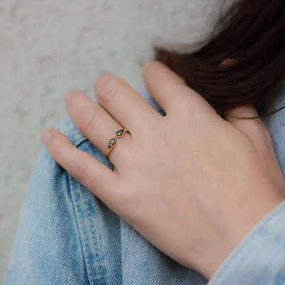 טבעת סידני יהלומי קוניאק זהב 14K Rings 