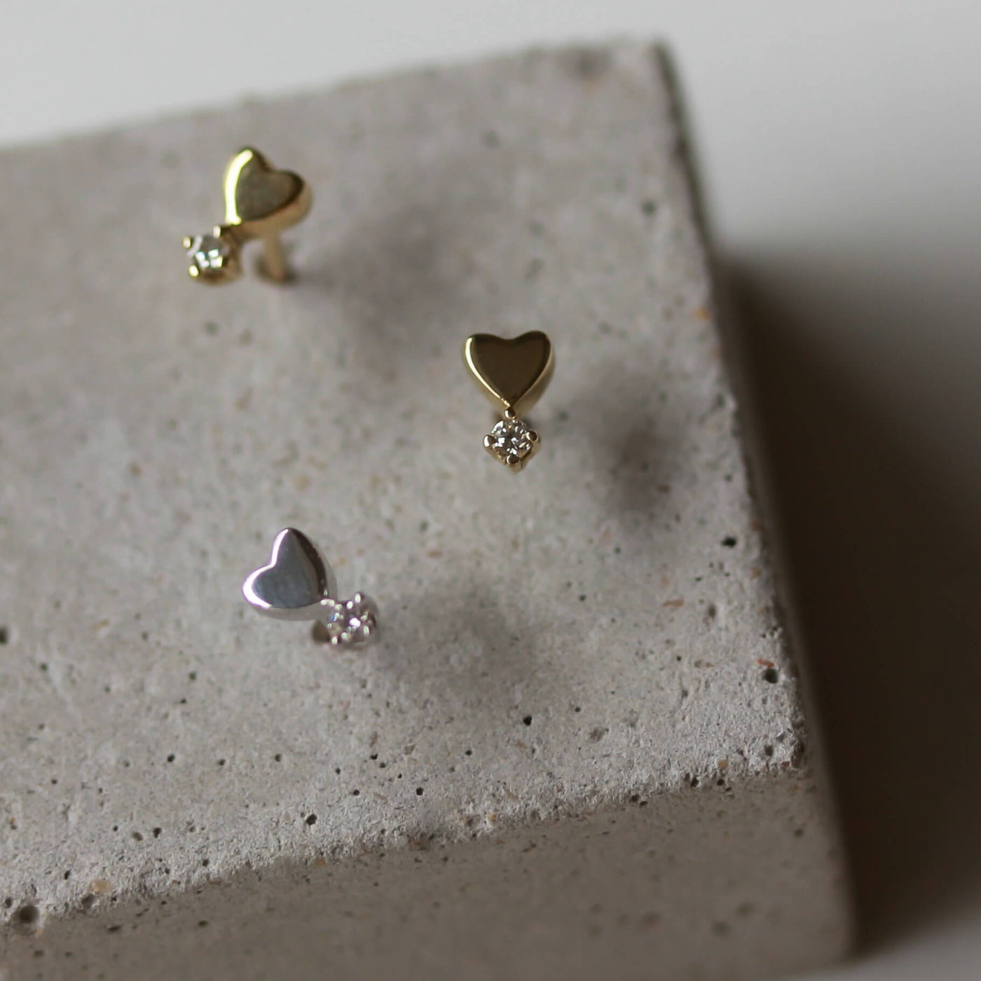 עגילי בלה זהב 14K Earrings 14K לבן