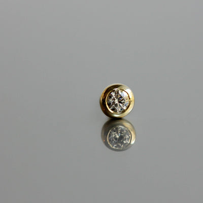 עגילי וונדי קטנים יהלומים לבנים זהב 14K Earrings 