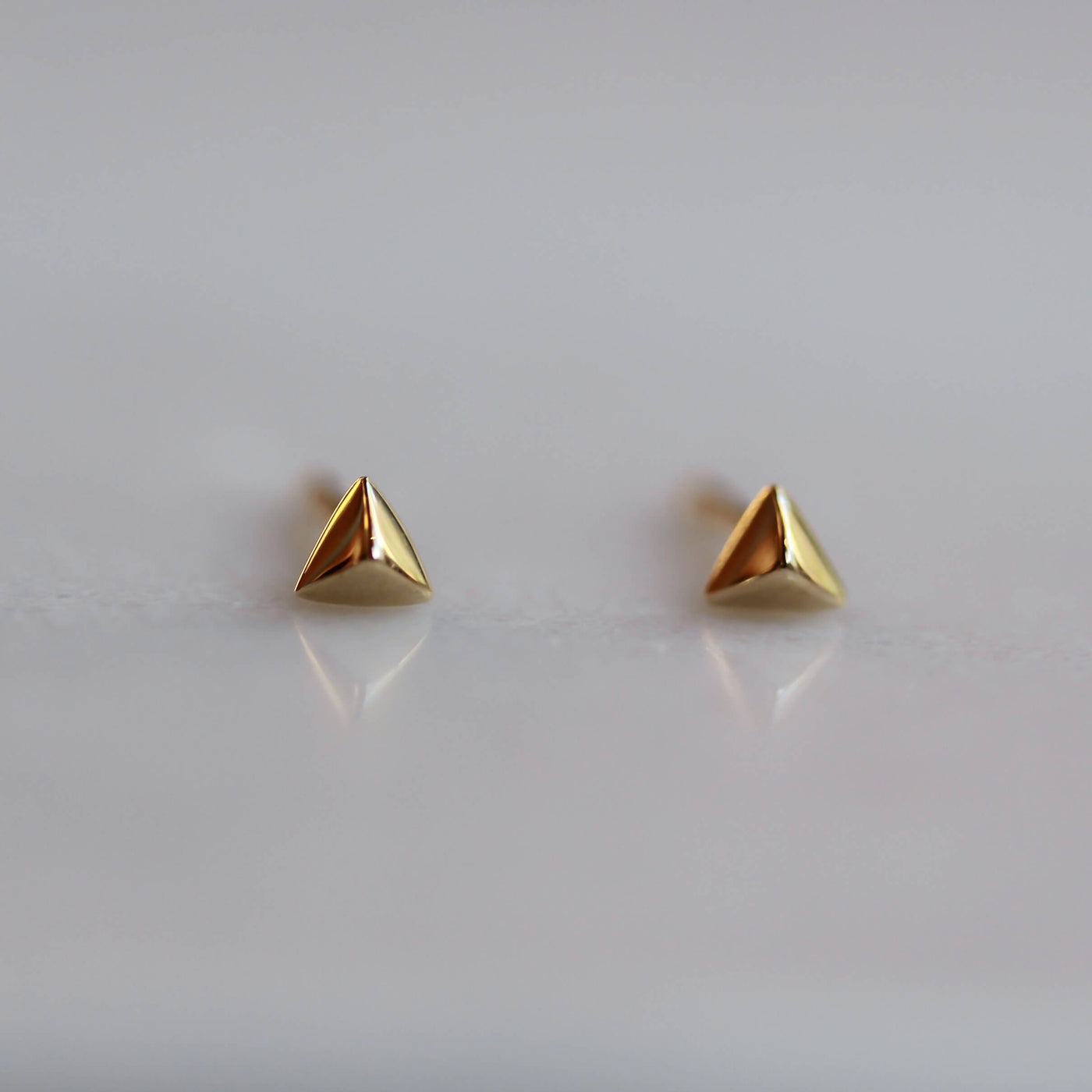 עגילי ניט זהב 14K Earrings 14K לבן