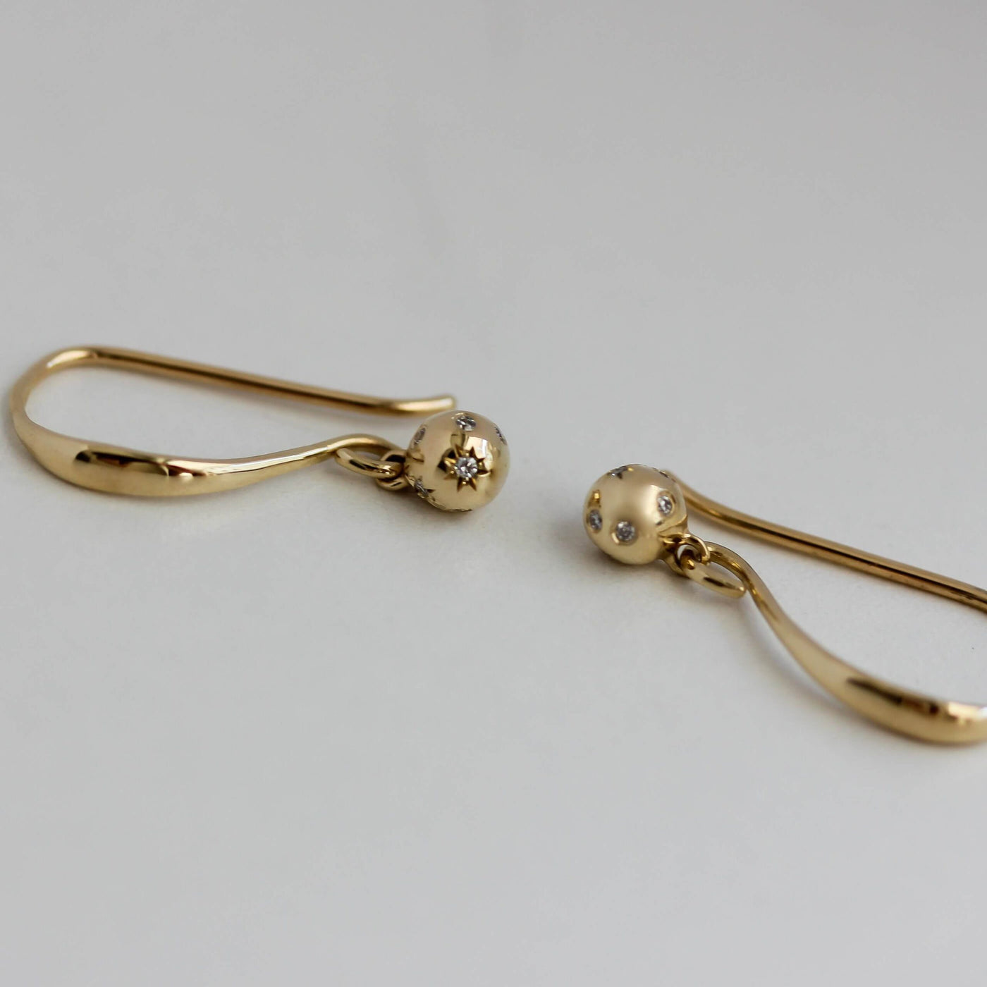 עגילי טלוס תלויים זהב 14K Earrings 