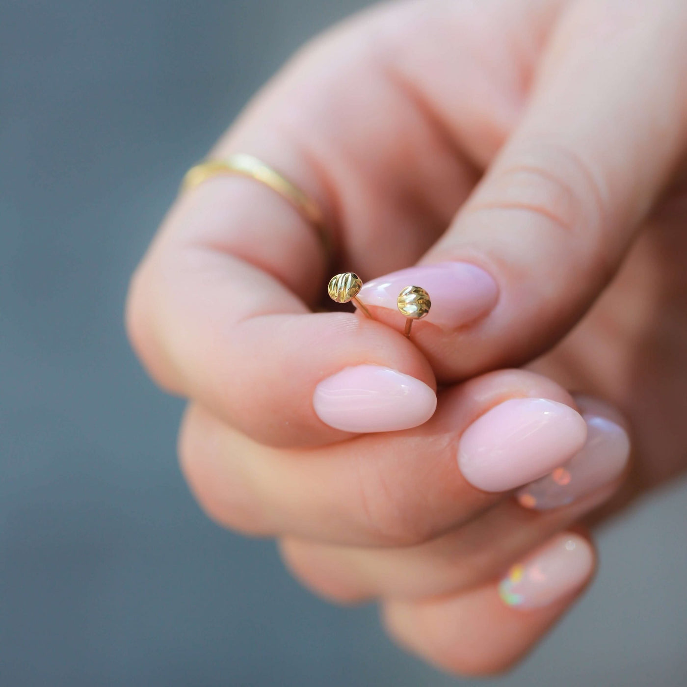 עגילי אושן זהב 14K Earrings 