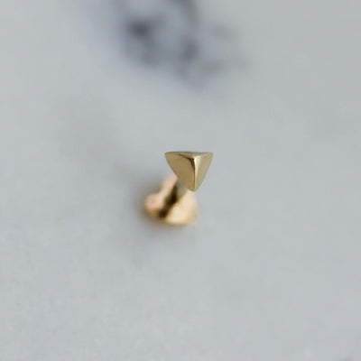 עגיל פירסינג ניט זהב 14K Earrings 