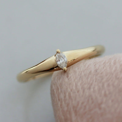 טבעת מרקיזה יהלום זהב 14K Rings 14K צהוב