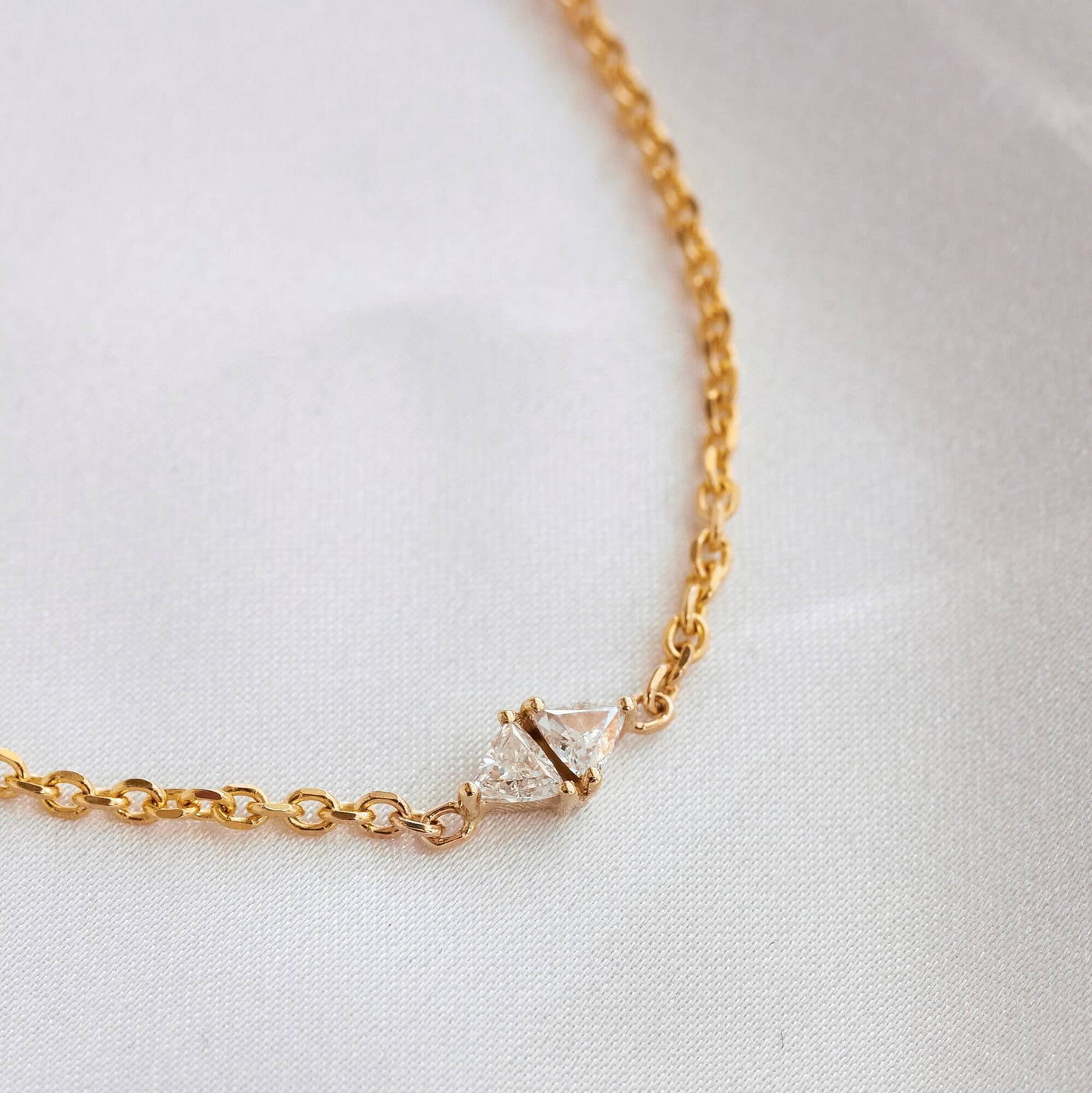 צמיד דאבל היילי יהלומים זהב צהוב 14K Bracelets 