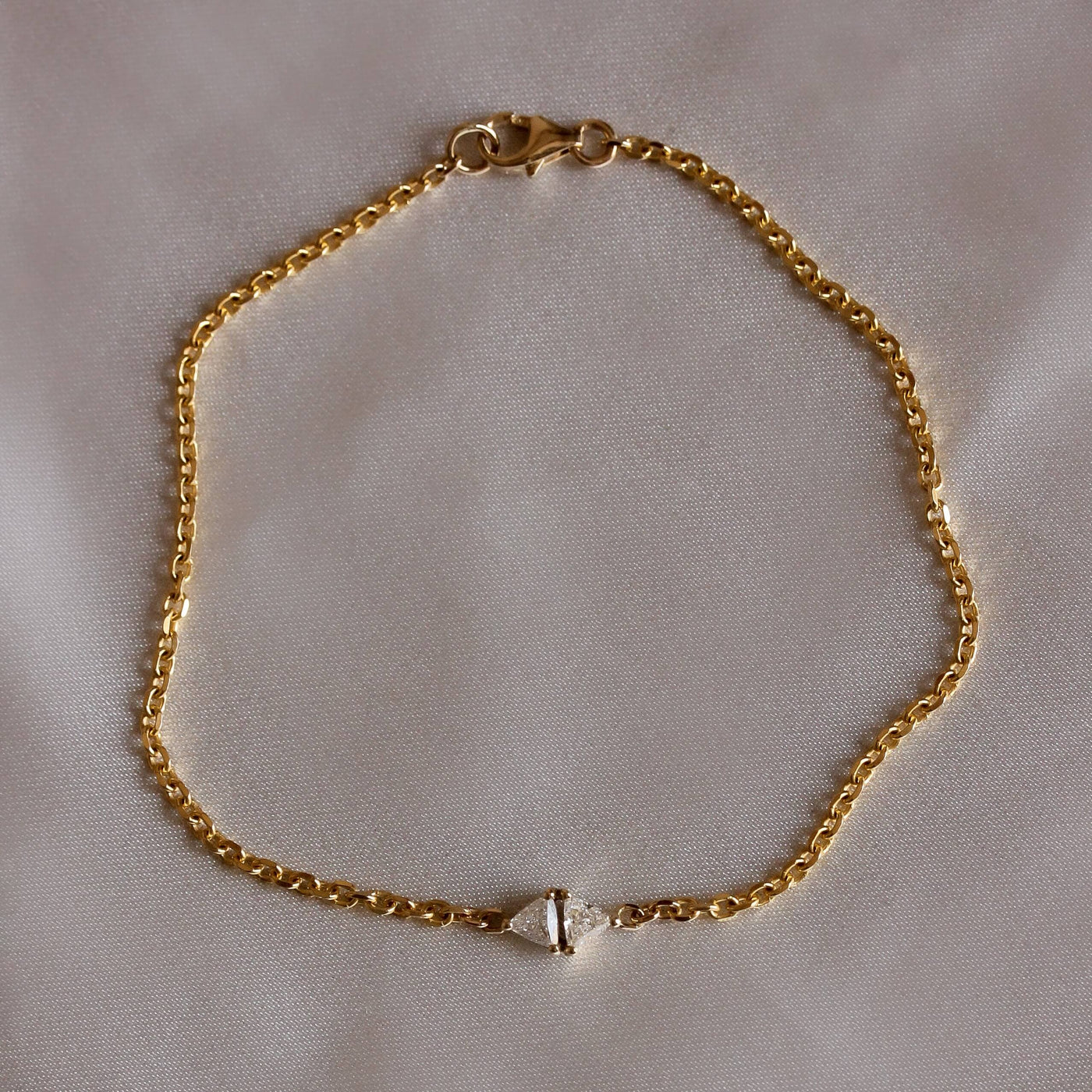 צמיד דאבל היילי יהלומים זהב צהוב 14K Bracelets 