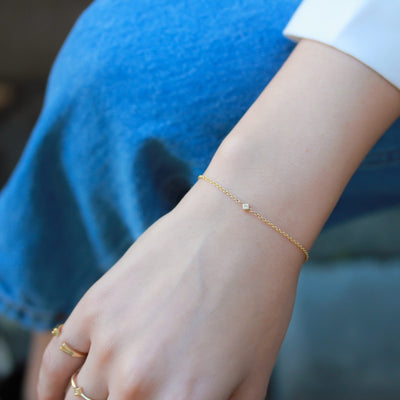 צמיד פרינס יהלום זהב 14K Bracelets 