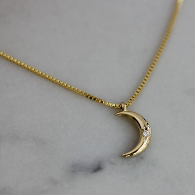 שרשרת לונה זהב 14K Necklaces 14K צהוב