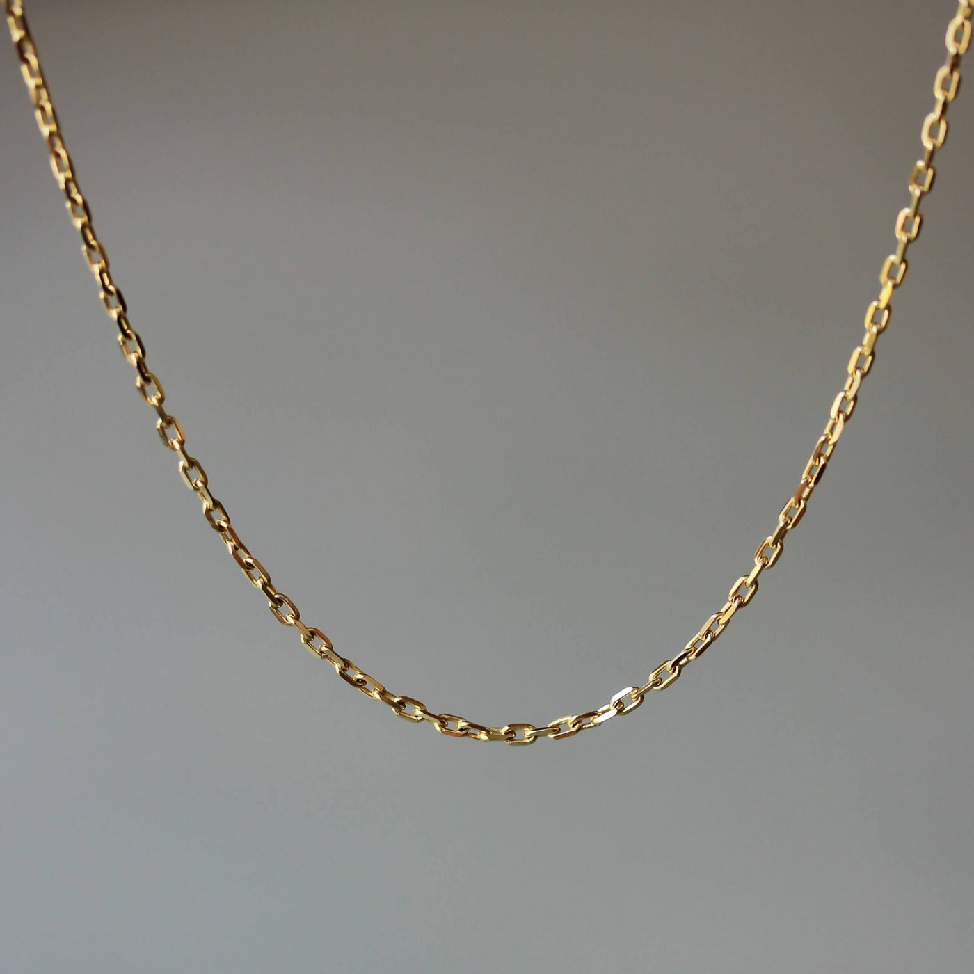 שרשרת לילי חלקה זהב צהוב 14K Necklaces 14K צהוב