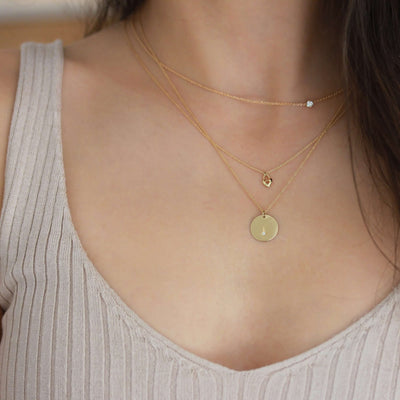שרשרת טייני לב משלים זהב 14K Necklaces