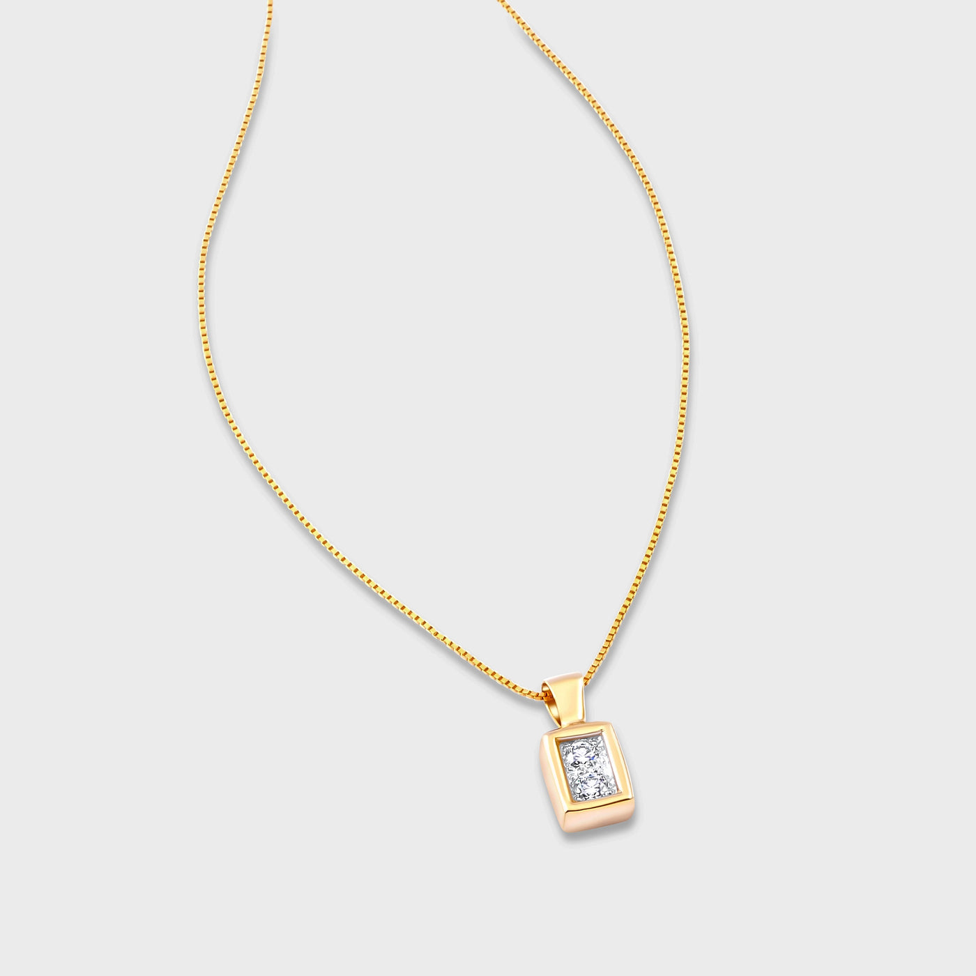 שרשרת מלבן פנטזיה זהב 14K Necklaces 