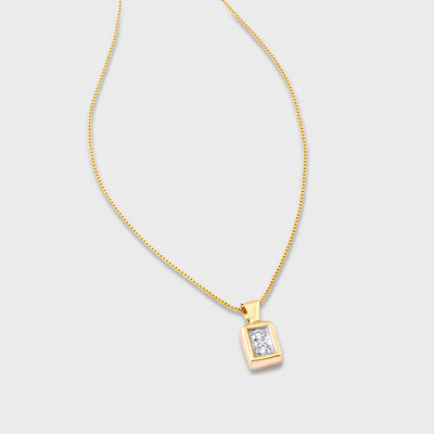 שרשרת מלבן פנטזיה זהב 14K Necklaces 